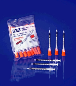 EXEL 26016 INSULIN SYRINGE WITH NEEDLE
