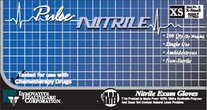 INNOVATIVE 177102 PULSE NITRILE EXAM GLOVES