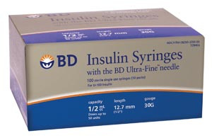 BD 328466 INSULIN SYRINGES & NEEDLES