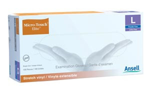 ANSELL 3094 MICRO-TOUCH STYLE 42 ELITE POWDER-FREE SYNTHETIC MEDICAL EXAM GLOVES