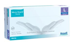 ANSELL 6034301 MICRO-TOUCH NITRILE POWDER-FREE SYNTHETIC MEDICAL EXAMINATION GLOVES
