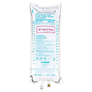 B BRAUN L6340 POTASSIUM CHLORIDE INJECTIONS