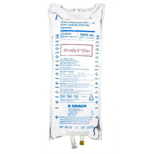 B BRAUN L8650 POTASSIUM CHLORIDE INJECTIONS
