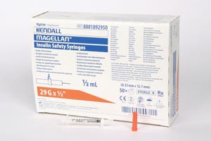 CARDINAL HEALTH 8881892950 MEDICAL SUPPLIES MAGELLAN INSULIN & TB SAFETY SYRINGE