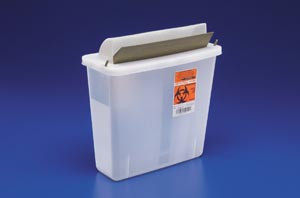CARDINAL HEALTH 85131 MEDICAL SUPPLIES IN-ROOM CONTAINERS WITH MAILBOX-STYLE LIDS