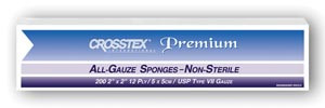 CROSSTEX ENC212 ALL GAUZE PREMIUM NON-STERILE SPONGES