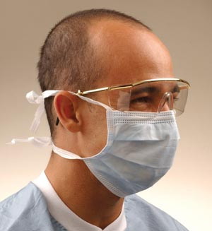 CROSSTEX GCS SURGICAL MASK WITH TIE-ON LACES