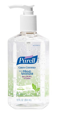 GOJO 3691-12 PURELL GREEN CERTIFIED HAND SANITIZER