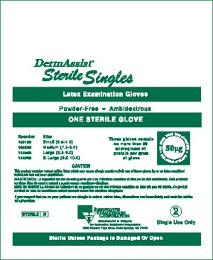 INNOVATIVE 103200 DERMASSIST POWDER-FREE STERILE LATEX EXAM GLOVES