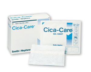 SMITH & NEPHEW 66250707 CICA-CARE ADHESIVE SILICONE GEL SHEETS