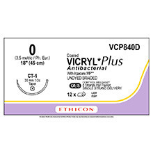 ETHICON VCP840D VICRYL PLUS COATED ANTIBACTERIAL SUTURES
