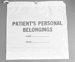 ADI 40219 PATIENT PERSONAL BELONGINGS BAGS