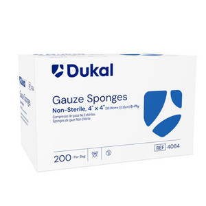 DUKAL 4084 WOVEN COTTON GAUZE SPONGES