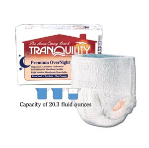 PRINCIPLE BUSINESS 2113 TRANQUILITY PREMIUM OVERNIGHT DISPOSABLE ABSORBENT UNDERWEAR
