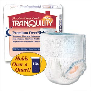 PRINCIPLE BUSINESS 2118 TRANQUILITY PREMIUM OVERNIGHT DISPOSABLE ABSORBENT UNDERWEAR