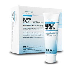 DERMA SCIENCES SPD03 DERMAGRAN B HYDROPHILIC WOUND DRESSING