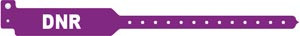 MEDICAL ID SOLUTIONS 3207DNR TRI-LAMINATE ALERT WRISTBANDS