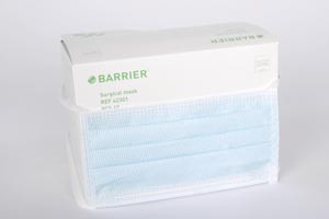 MOLNLYCKE 42301 BARRIER FACE MASK WITH TIES