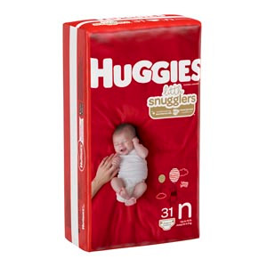 KIMBERLY-CLARK HUGGIESLITTLE SNUGGLERS DIAPERS 49694