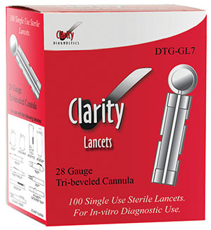 CLARITY DIAGNOSTICS GLUCOSE DTG-GL7
