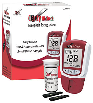 CLARITY DIAGNOSTICS HEMOGLOBIN CLA-HB2