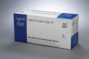 OMNI INTERNATIONAL OMNITRUST LATEX POWDER FREE PL EXAMINATION GLOVE 113-01