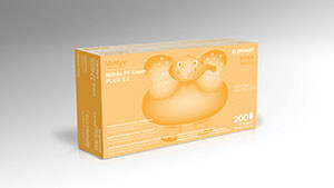 VENTYV NITRILE POWDER FREE EXAM GLOVE PLUS 3.5 (ELEPHANT) 10333101