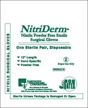 INNOVATIVE 135700 NITRIDERM STERILE POWDER-FREE SURGICAL GLOVES