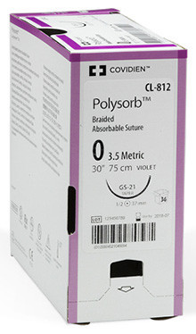 MEDTRONIC POLYSORB CL823 COATED SYNTHETIC ABSORBABLE SUTURES