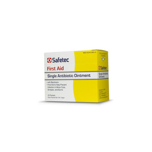 SAFETEC SINGLE ANTIBIOTIC OINTMENT WITH BACITRACIN ZINC 53305