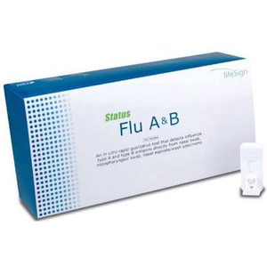 LIFESIGN STATUS 36025 RAPID FLU A & B TESTS CLIA WAIVED