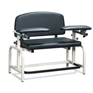 CLINTON 66000B-3SB SLATE BLUE LAB X EXTRA-WIDE SERIES BLOOD DRAWING CHAIRS
