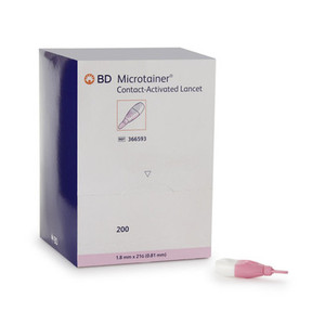 BD MICROTAINER CONTACT-ACTIVATED LANCETS 366577