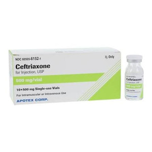 CEFTRIAXONE 500 MG