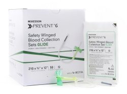 McKesson 16-BC2134 Prevent G Blood Collection Set 21 Gauge 3/4 In McKesson 1013023