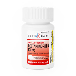201-01-GCP Pain Relief Geri-Care 500 mg Strength Acetaminophen Tablet
