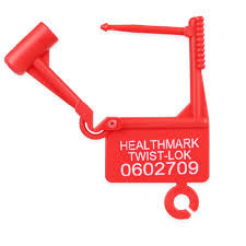 RED TAMPER EVIDENT TWIST LOK SEAL