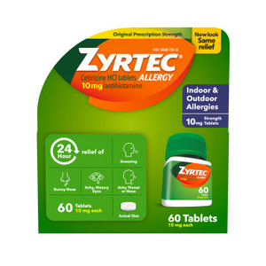 Zyrtec 10mg Tablets 60ct