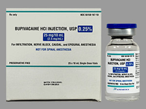 Bupivaine HCL 0.25%