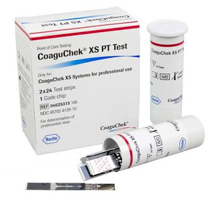 ROCHE COAGUCHEK XS PROFESSIONAL PT/INR TESTING PROMO STARTER KIT WITH 1 BOX OF 04625315160 COAGUCHEK PT XS TEST STRIPS 04837975001-P-1BOX