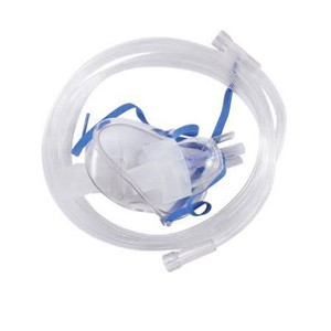 NEBULIZER, PED MASK AERO RESPRIREX LF CLR 7' TU (50/CS)