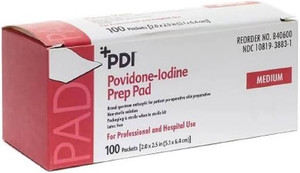 PDI B40600-BX PVP IODINE PREP PAD