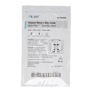 PAD, GROUND SPLIT W/CBL F/ELECTROSURG ADLT DISP (50/BX)