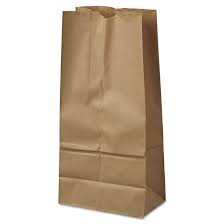 BAG, BROWN PAPER GROCERY #16 (500/PK) LAGASE