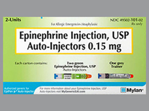 EPINEPHRINE, PEN INJCTR 0.3MG/0.3ML (2/PK)