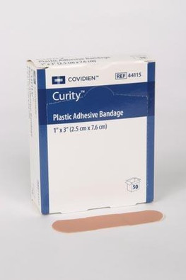 COVIDIEN 44115 MEDICAL SUPPLIES CURITY PLASTIC ADHESIVE BANDAGES