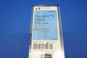 COVIDIEN VP747X SURGICAL DEVICES SURGIPRO II - SURGIPRO MONOFILAMENT POLYPROPYLENE SUTURES