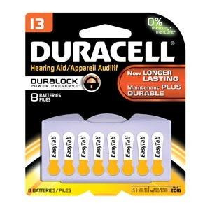 DURACELL DA13B8W HEARING AID BATTERY