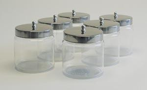 GRAHAM FIELD 3461 GRAFCO UNLABELED GLASS DRESSING JARS