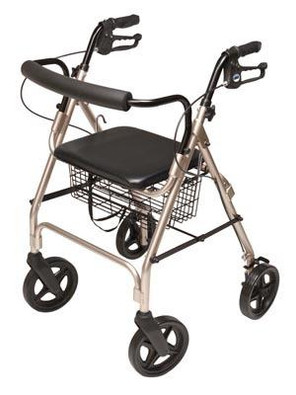 LUMEX RJ4805CH WALKABOUT CONTOUR DELUXE FOUR-WHEEL ROLLATOR